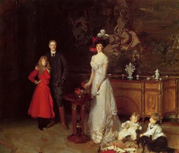 John Singer Sargent : Sir George Sitwell, Lady Ida Sitwell and Family